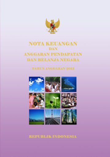 Nota Keuangan dan APBN 2012 - Direktorat Jenderal Anggaran ...