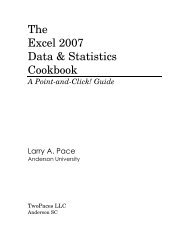 The Excel 2007 Data & Statistics Cookbook - Computer Science ...