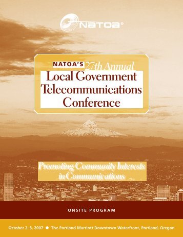 Local Government Telecommunications Conference - NATOA