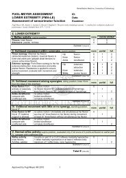 LOWER EXTREMITY (FMA-LE)