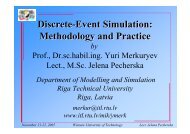 Discrete-Event Simulation: Methodology and Practice