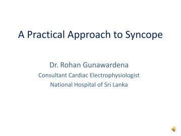 A Practical Approach to Syncope