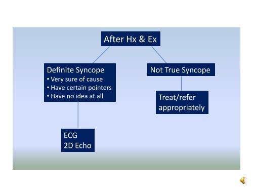 A Practical Approach to Syncope