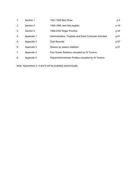 the history of western suburbs district cricket club 1921-2002