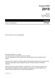 Examen HAVO 2010 - NVON