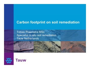 Carbon footprint on soil remediation - Soilpedia