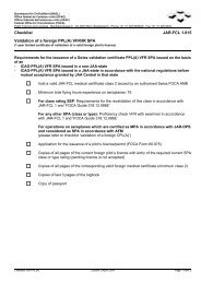 Checklist JAR-FCL 1.015 Validation of a foreign PPL(A ... - US-PPL