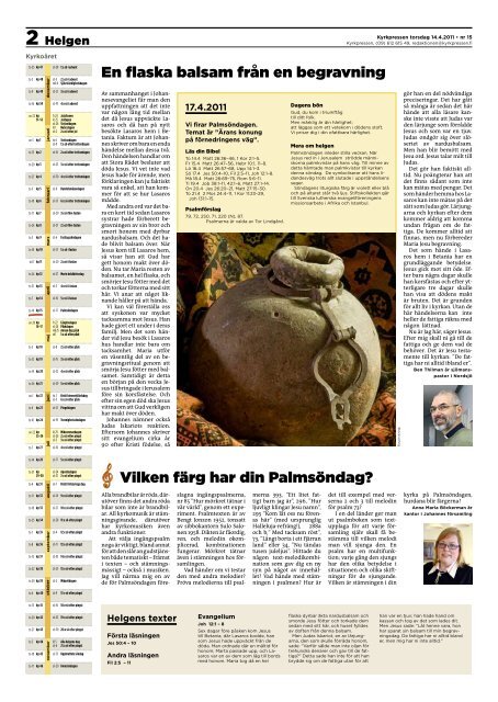 Kyrkpressen 15/2011 (PDF: 3.8MB)