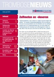 Trombosenieuws: Zelfmeten en -doseren - Trombosestichting