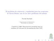 El problema de existencia y regularidad para las ecuaciones de ...