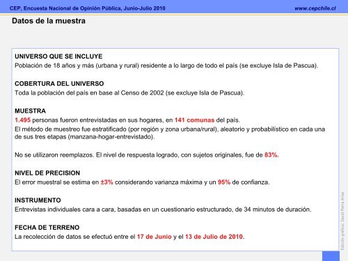 Encuesta CEP Junio-Julio 2010 - Emol.com