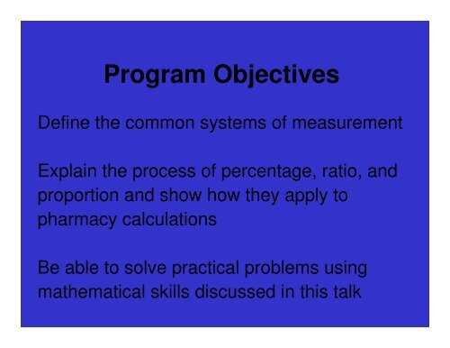 A Brief Overview of Pharmacy Calculations for Pharmacy - Free CE ...