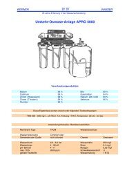 Umkehr-Osmose-Anlage APRO 5000 - Wernerwasser.ch