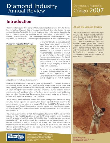 DRC Annual Review 2007.pdf - Diamond Development Initiative