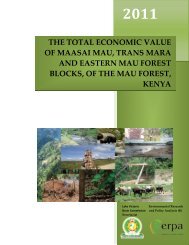 Total Economic Value of Maasai Mau, Trans Mara and Eastern Mau ...