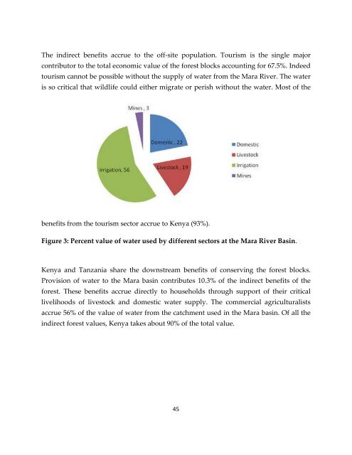 Total Economic Value of Maasai Mau, Trans Mara and Eastern Mau ...