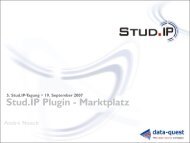 Stud.IP Plugin - Marktplatz