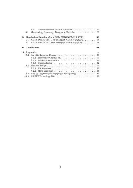 Design of a 5 GHz VCO in CMOS - Integrated Systems Laboratory