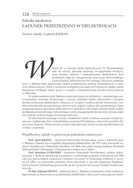 KsiÄga 60-lecia WydziaÅu Elektrycznego - WydziaÅ Elektryczny