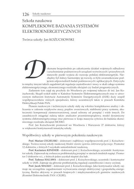 KsiÄga 60-lecia WydziaÅu Elektrycznego - WydziaÅ Elektryczny