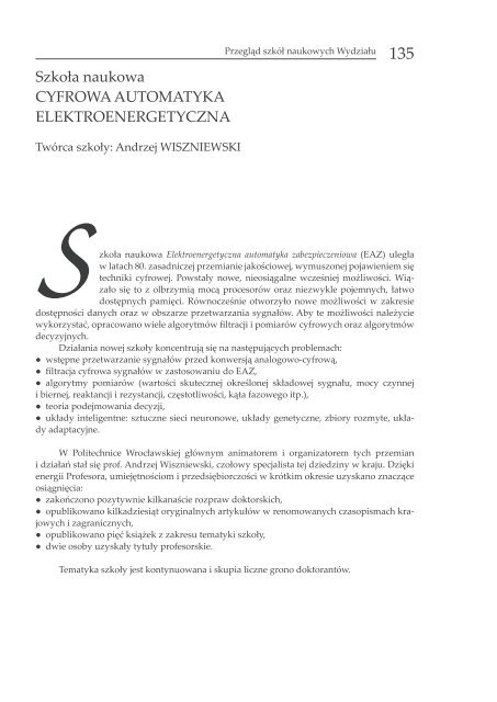 KsiÄga 60-lecia WydziaÅu Elektrycznego - WydziaÅ Elektryczny