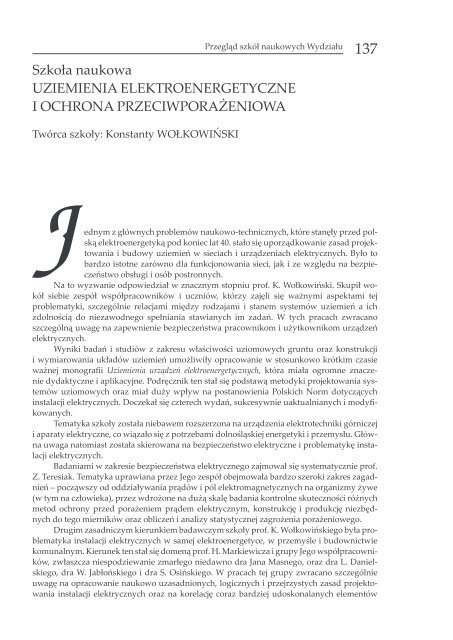 KsiÄga 60-lecia WydziaÅu Elektrycznego - WydziaÅ Elektryczny