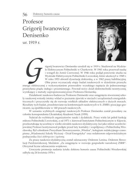 KsiÄga 60-lecia WydziaÅu Elektrycznego - WydziaÅ Elektryczny