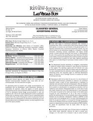 Classified GENERAL Rate-No62.indd - Las Vegas Review-Journal