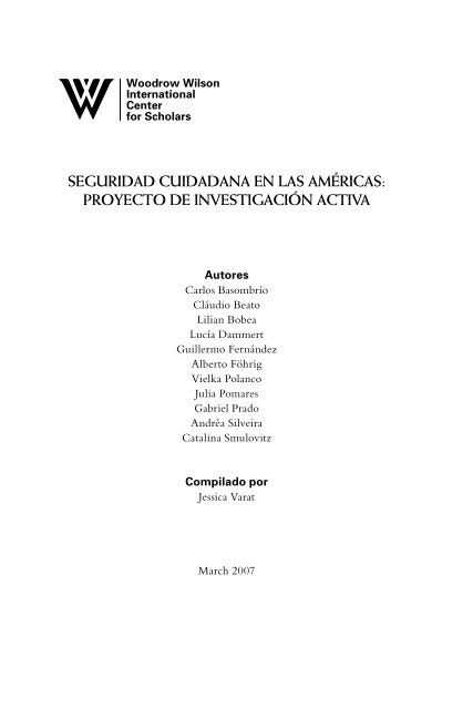 Democracia y ciuDaDanÃƒÂ­a - Political Database of the Americas