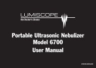 Portable Ultrasonic Nebulizer Model 6700 User Manual - GF Health ...