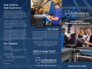 Facilities - LeTourneau University