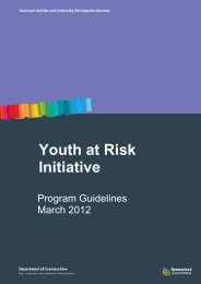 YARI program guidelines - Department of Communities, Child Safety ...