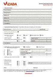 Service Activation Form SkyFile Mail 6.30 - SatellitePhoneStore.com