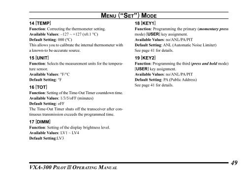 VXA-300.pdf (1.61 MB) - Pilot Mall