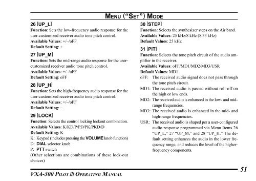 VXA-300.pdf (1.61 MB) - Pilot Mall