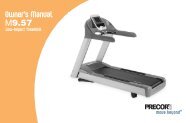 M9.57 Treadmill Owner's Manual - 09/2006 - Precor