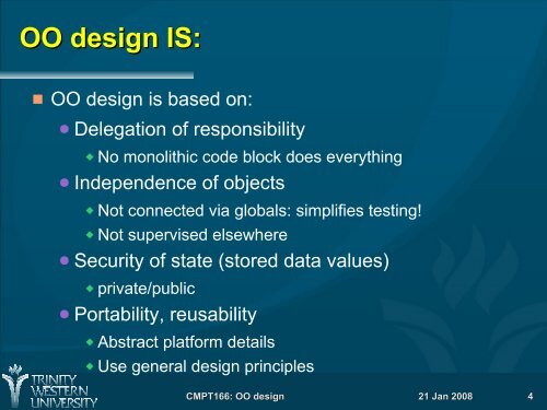 Object-Oriented Design Strategies