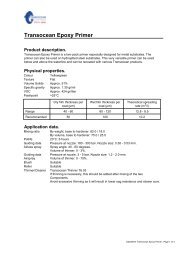 Product Data Sheet Transocean Epoxy Primer - Transocean Coatings