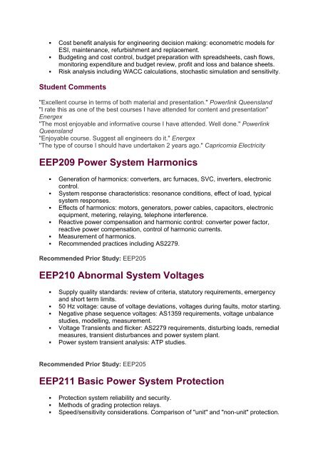 EEP201 Fundamentals of Power System Earthing - QUT