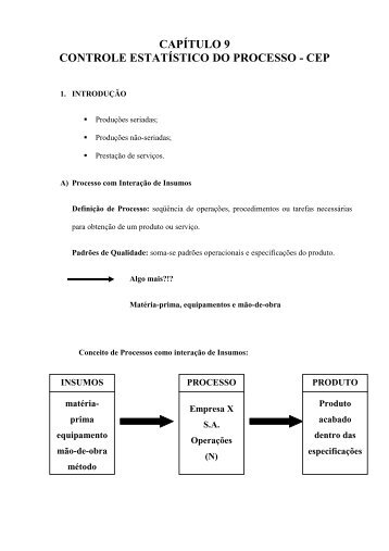 Cap 9 - Controle Estatistico do Processo - Sistemas