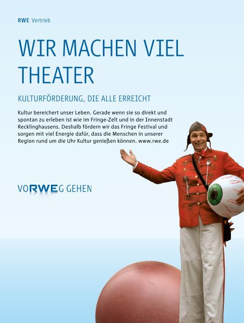 RUHRFESTSPIELE RECKLINGHAUSEN A woRLd STAGE ...