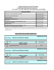 RESULTADO EVALUACION CURRICULAR