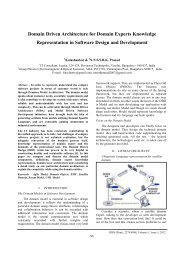 Domain Driven Architecture for Domain Experts Knowledge - IRD India