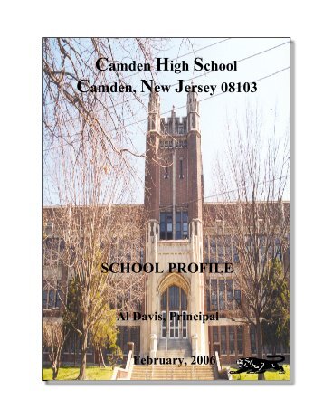 Camden High School Camden, New Jersey 08103 - Camden City ...