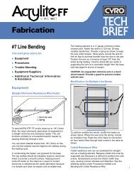 Acrylite Tech Brief â¢ #7 Line Bending - TAP Plastics