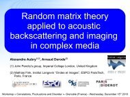 Random matrix theory applied to acoustic backscattering and ...