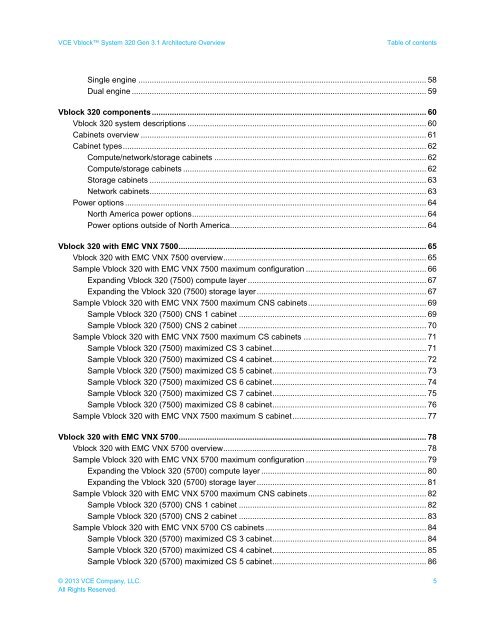 VCE Vblock™ System 320 Gen 3.1 Architecture Overview