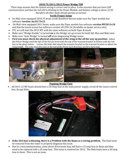 Malibu Power Wedge Diagnostic Manual - 2011 (PDF) - Bakes Online