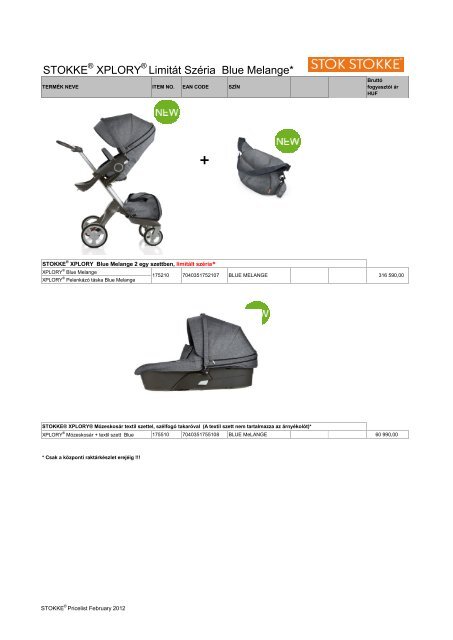 STOKKE XPLORY LimitÃ¡t SzÃ©ria Blue Melange*