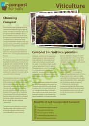 Viticulture - Compost for Soils